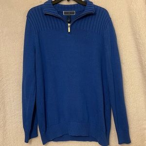 QUARTER ZIP SWEATER